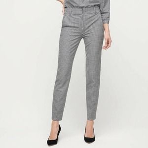 J.Crew Black and white gingham Cameron Slim Crop Stretch Trouser Pants Size 2